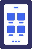 Social media Solid Two Color Icon vector