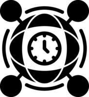 Time zone Glyph Icon vector