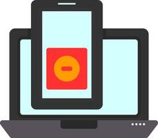 Smartphone app Flat Icon vector