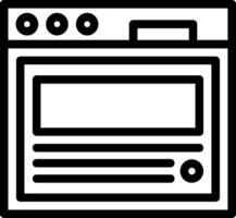 Blog post Line Icon vector