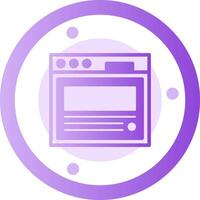 Blog post Glyph Gradient Icon vector