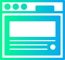 Blog post Solid Multi Gradient Icon vector