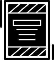 Parking fine Glyph Icon vector