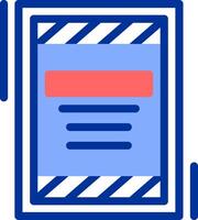 Parking fine Color Filled Icon vector