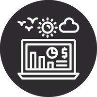 Earnings report Inverted Icon vector