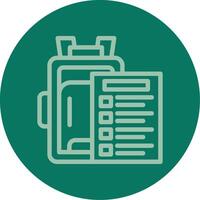 Packing list Line Multi color Icon vector
