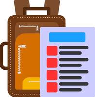 Packing list Flat Icon vector