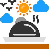 Local cuisine Flat Icon vector