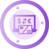 Currency exchange Glyph Gradient Icon vector