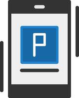 Parking app Flat Flat IconFlat Icon vector