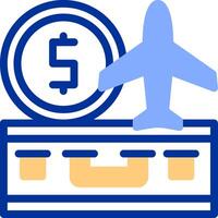 Travel budget Color Filled Icon vector