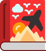 Adventure book Flat Icon vector