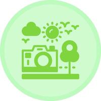 Travel vlog Multicolor Circle Icon vector