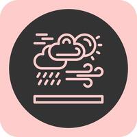 Weather forecast Linear Round Icon vector