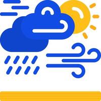 Weather forecast Flat Two Color Icon vector