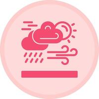 Weather forecast Multicolor Circle Icon vector