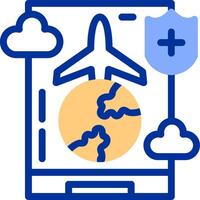 Travel health Color Filled Icon vector