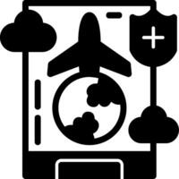 Travel health Glyph Icon vector