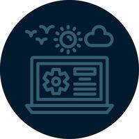 Work in progress Line Multi color Icon vector