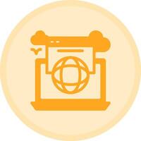 Online presence Multicolor Circle Icon vector