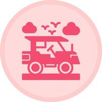 Adventure vehicle Multicolor Circle Icon vector