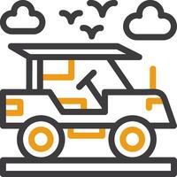 Adventure vehicle Line Two Color Icon vector