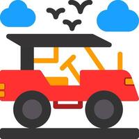 Adventure vehicle Flat Icon vector