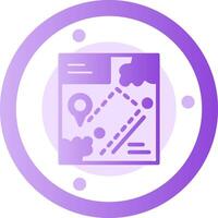 Navigation Glyph Gradient Icon vector