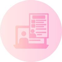 Collaboration Gradient Circle Icon vector