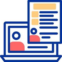 Collaboration Color Filled Icon vector