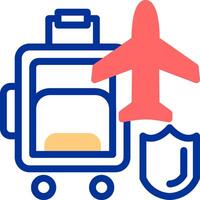 Travel security Color Filled Icon vector