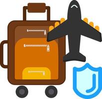 Travel security Flat Icon vector