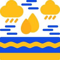 Water drop Flat Two Color Icon vector