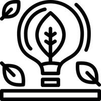 Lightbulb Line Icon vector