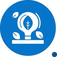 Lightbulb Glyph Shadow Icon vector