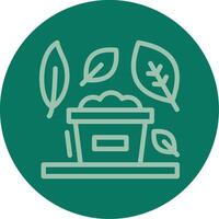 Compost Line Multi color Icon vector