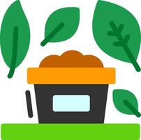 Compost Flat Icon vector