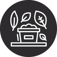 Compost Inverted Icon vector