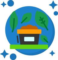 Compost Tailed Color Icon vector