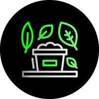 Compost Dual Gradient Circle Icon vector