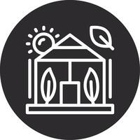 Greenhouse Inverted Icon vector