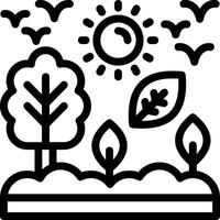 Conservation Line Icon vector