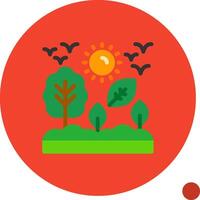 Conservation Flat Shadow Icon vector