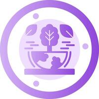 Environmental awareness Glyph Gradient Icon vector