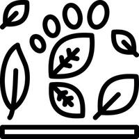 Carbon footprint Line Icon vector