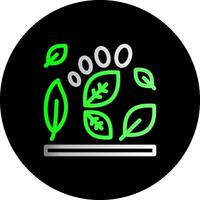 Carbon footprint Dual Gradient Circle Icon vector