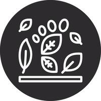 Carbon footprint Inverted Icon vector