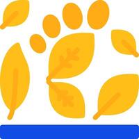 Carbon footprint Flat Two Color Icon vector