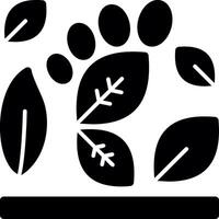 Carbon footprint Glyph Icon vector