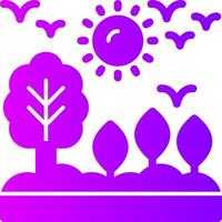 Green energy Solid Multi Gradient Icon vector
